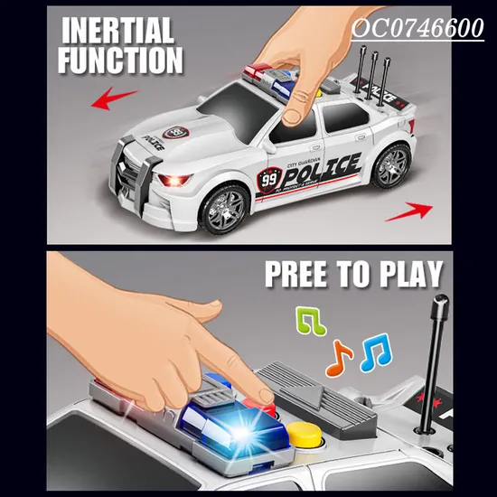 Wholesale Plastic Children Mini Friction Car Toys Model for Kids with Light Sound