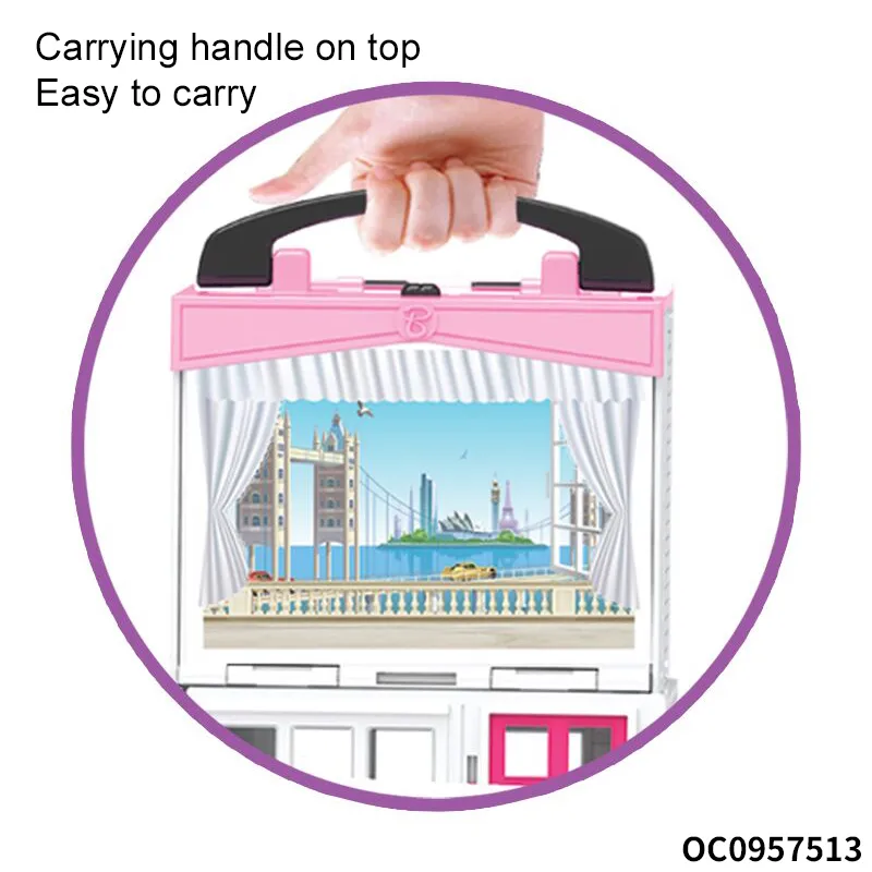 Wholesale DIY Miniature Assemble in Miniature Furniture Set High Quality Doll House for Girls