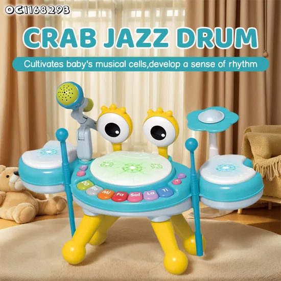 Wholesale Plastic Hot Sale Children Music Instrument Kids Electronic Montessori Educational Piano Drum Toy