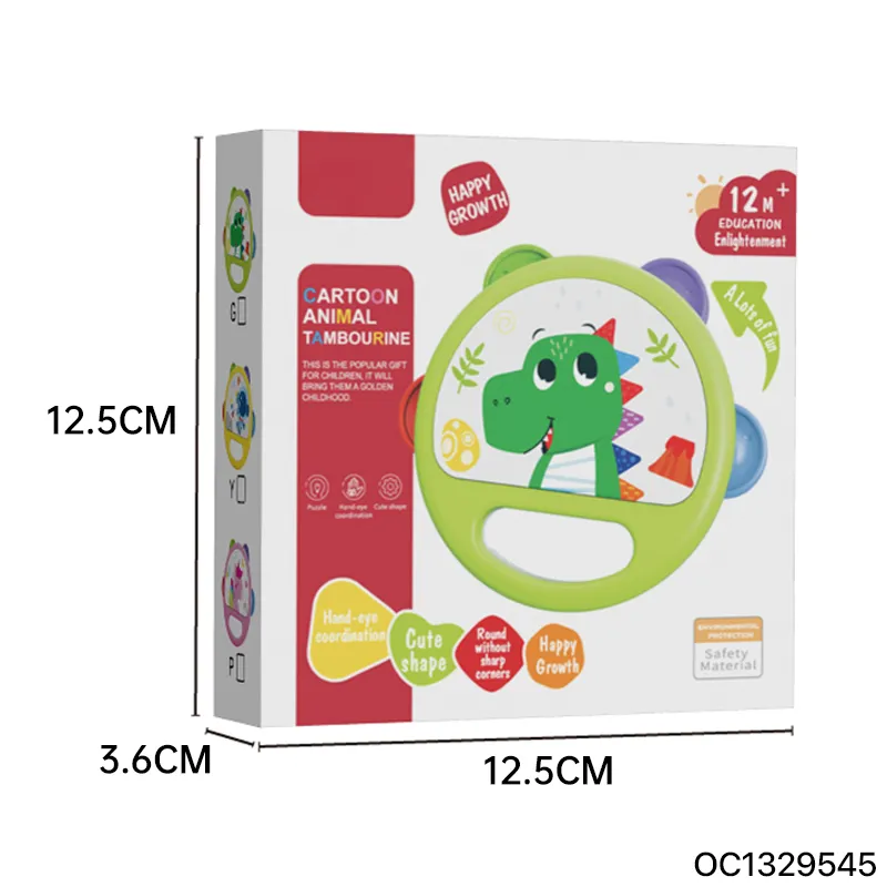 Wholesale Kids Musical Cartoon Sensory Plastic Musical Toy Hand Drum