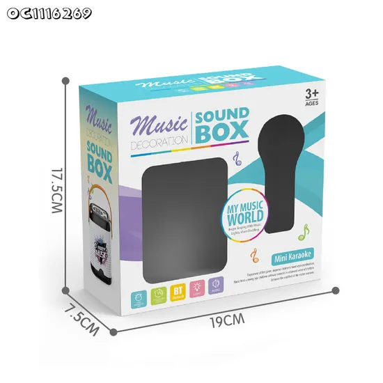 Wholesale Children Portable Karaoke Singing Music Customized Microphone Toy Speakers with Light
