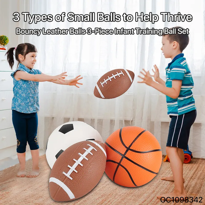 Wholesale Inflatable 3 Styles Outdoor Soccer Football Basketballball Toy Balls for Kids