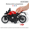Wholesale Diecast Car 1: 12 Classical Vintage Miniature Metal Die Cast Motorcycle Toys for Kids with Light Music