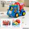 Wholesale Plastic 6PCS Baby Construction Truck Push and Go Car Plastic Model Small Friction Car Toys