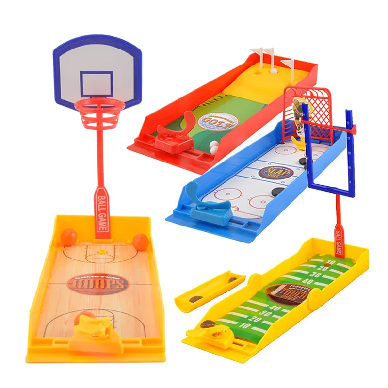 Wholesale 4 in 1 Interactive Custom Toy Basketball Stress Relief Finger Family Tabletop Board Sport Games