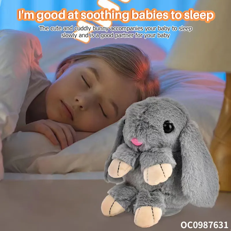 Wholesale Plush Dancing and Singing Electronic Talking Custom Long Ear Rabbit Stuffed Baby Plush Toy