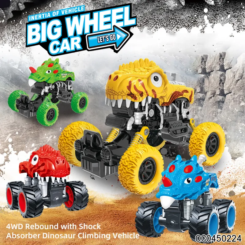 Wholesale Small Dinosaur Pull Back Plastic Car Model Plastic Toy Cars for Kids