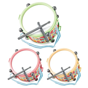 Wholesale Musical Plastic Cartoon Kids Set Baby Musical Hand Set Baby Drum Toys