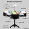 Wholesale Musical Children Interactive Instrument Electronic Plastic Drum Toy for Kid