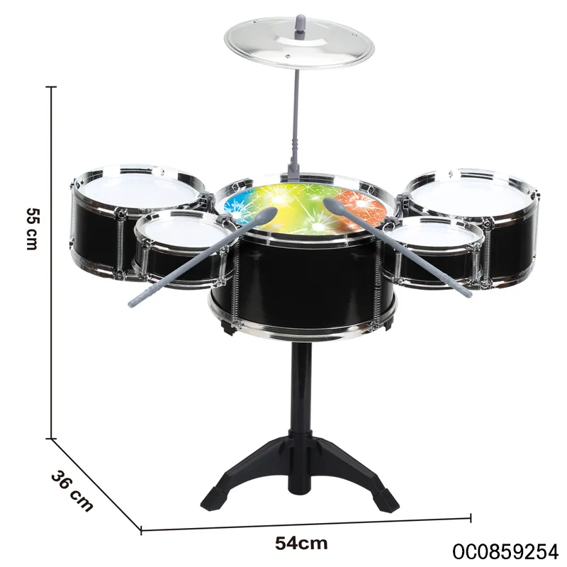 Wholesale Musical Children Interactive Instrument Electronic Plastic Drum Toy for Kid
