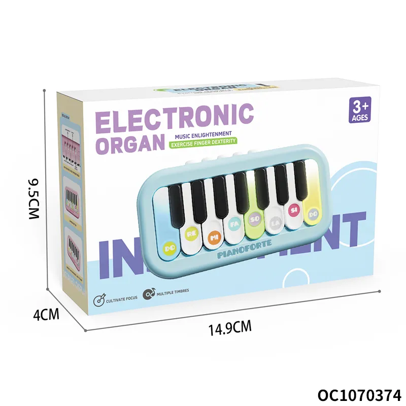 Wholesale Child Interactive Sensory Toys Electric Piano Musical Instruments Light-up Keyboard Toy for Baby