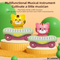 Wholesale Cartoon Tiger Toy Musical Instruments Battery Operated Toy Small Piano Keyboard Toy for Baby with Light up Music