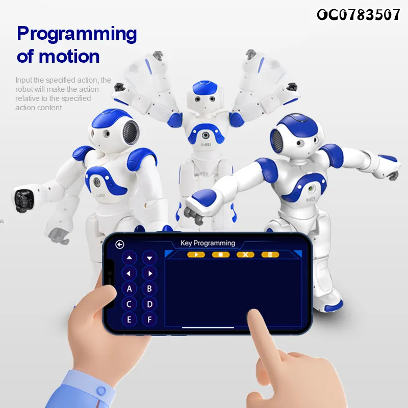 Wholesale Remote-Controlled Toy New RC Dancing Robots for Kids with Music and Light