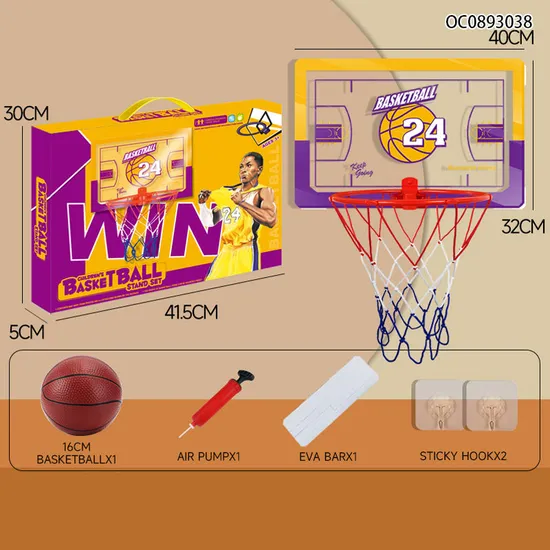Wholesale Custom Wall Hanging Height Adjustable Basketball Board Indoor Sports Games Toy Hoop Stand for Kids