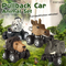 Wholesale Miniature Zebra Elephant Giraffe Lion Plastic Animals Small Pullback Cars Set Toy Car
