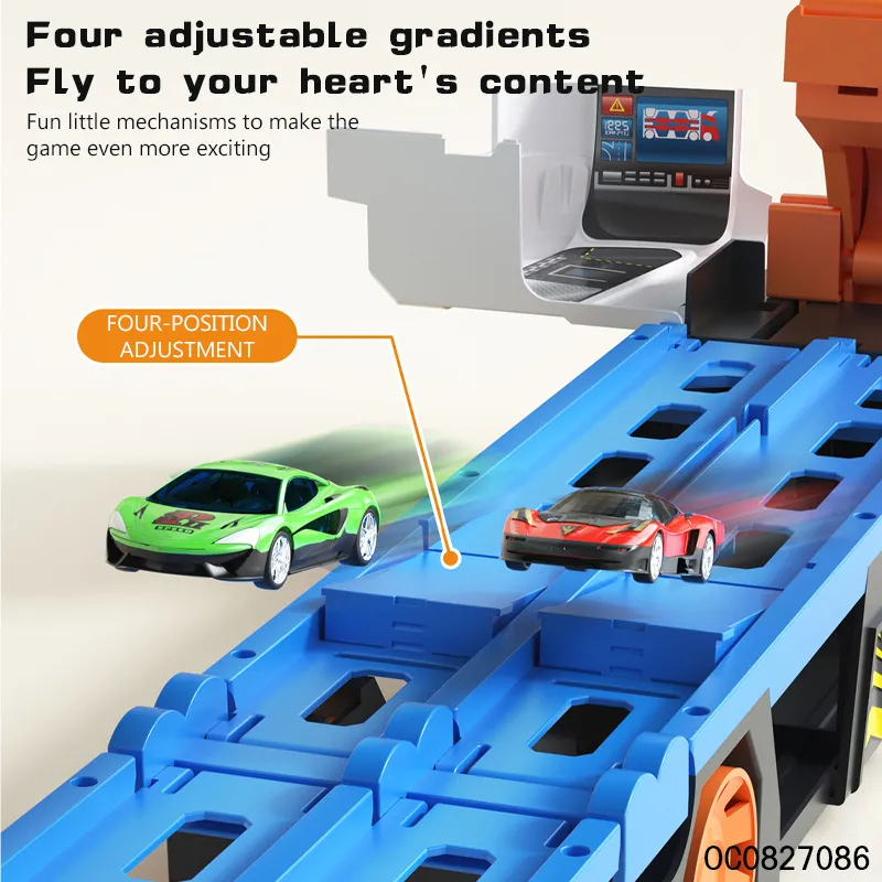 Deformation Truck Kids Game Ejection Rail Toys Slot Car Racing Track Sets Toy for Kids