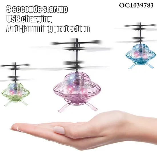 Wholesale Mini Children Controlled Hand Flying Light up Drone Toy for Children