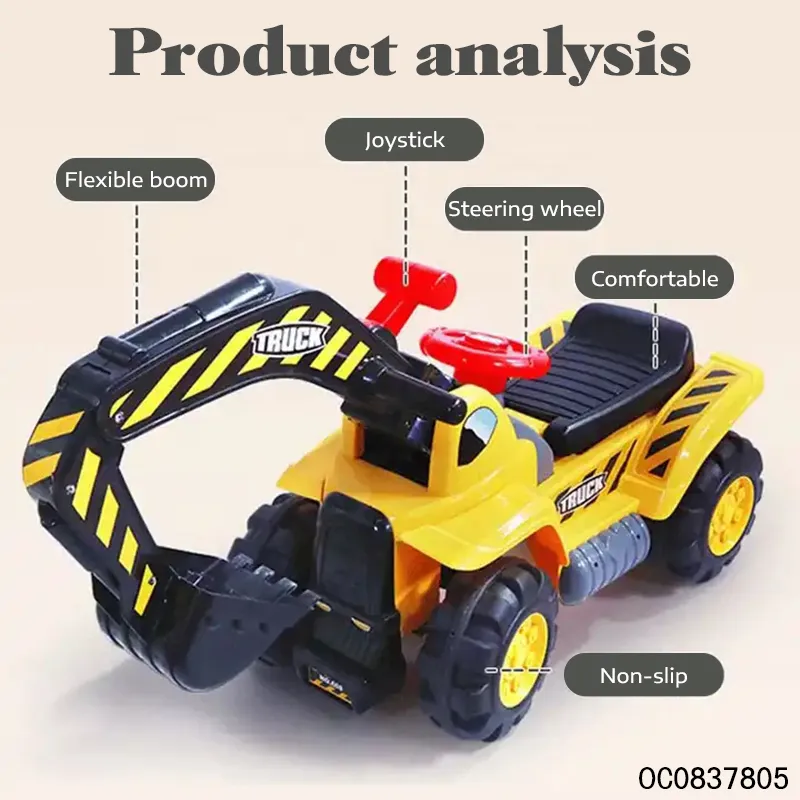 Wholesale Children Mini Small Excavator Sliding Ride on Kids Toys Balance Car