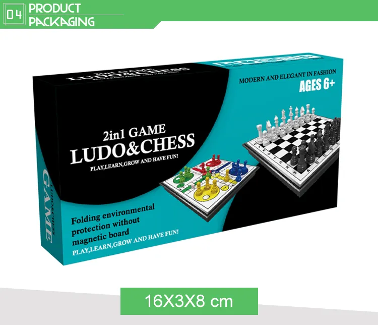 Wholesale Family 2 in 1 International Magnetic Chess and Flying Kids Playing Chess Board Set Game