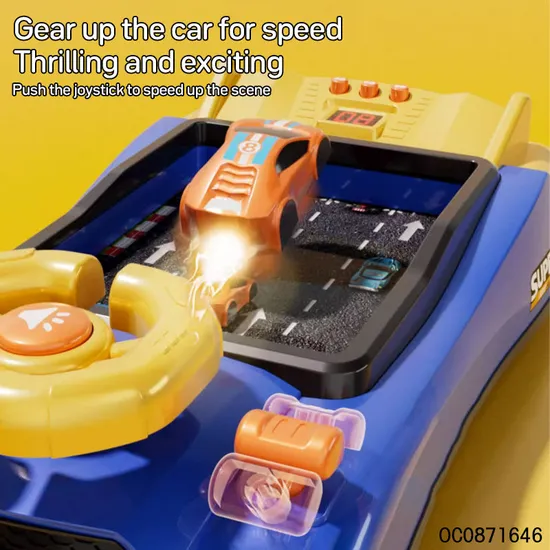 Montessori Plastic Racing Car Children Electronic Kids Educational Baby Steering Wheel Game Toy