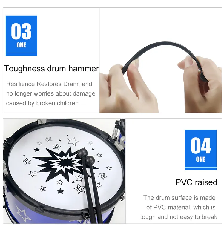 Wholesale Quality Outdoor Kids Toy Musical Instruments Drums Set