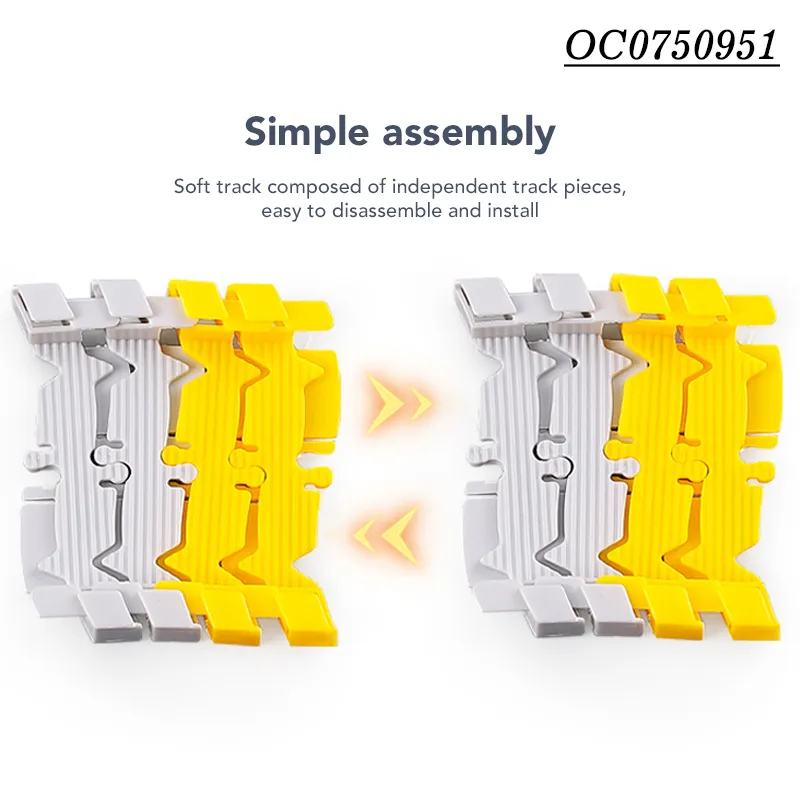 Kids 234PCS B/O Electric Children Rail Race Slot Track Construction Car Toy