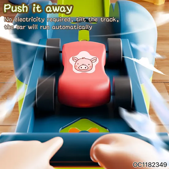 Early Educational Toys Eye Hand Coordination New Baby Sliding Car Track Assembly Toy for Baby