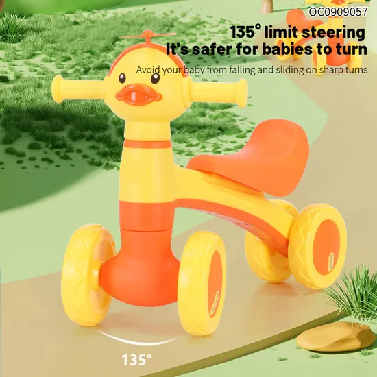 Wholesale Mini Children Duck Baby Balance Bike Ride on Car for Kids with Light Music