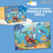 Sea Animals Design Colorful Cardboard Jigsaw Puzzles Printing Kids Toys Cartoon Small Puzzles Toy for Brain Development Game