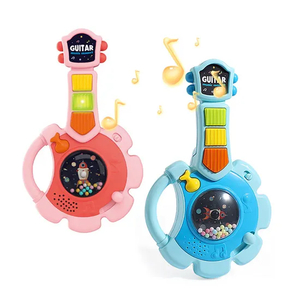 Wholesale Children Montessori Sensory Electric Battery Musical Toys Instrument Baby Guitar