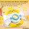 Cartoon Interesting Children Educational Rabbit Driving Car Plastic Musical Baby Steering Wheel Toy for Kids