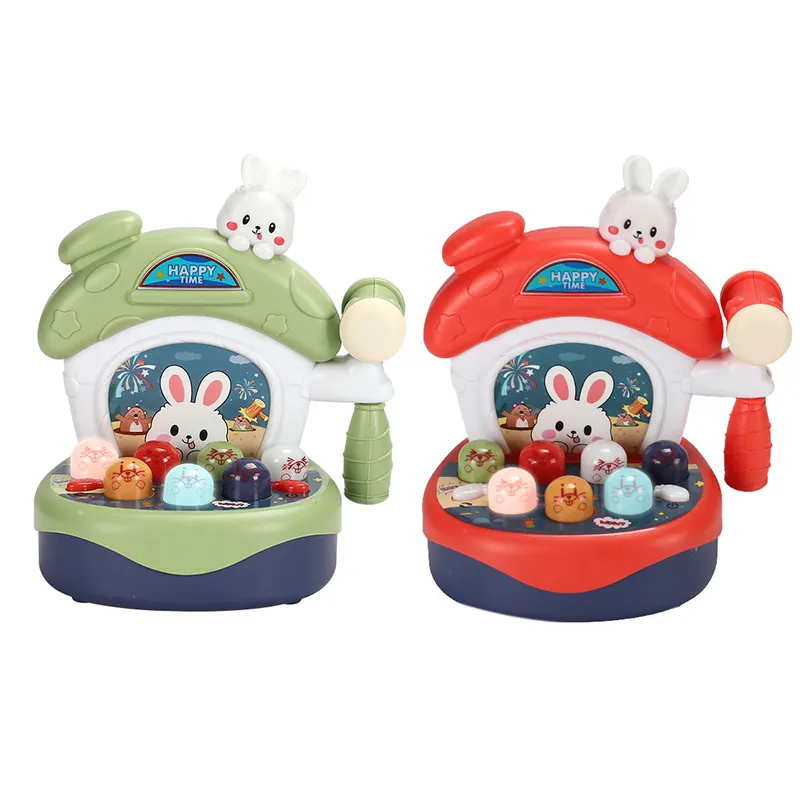 Wholesale Family Interactive Intelligence Educational Baby Electric Plastic Kids Board Whack a Mole Game light and Music