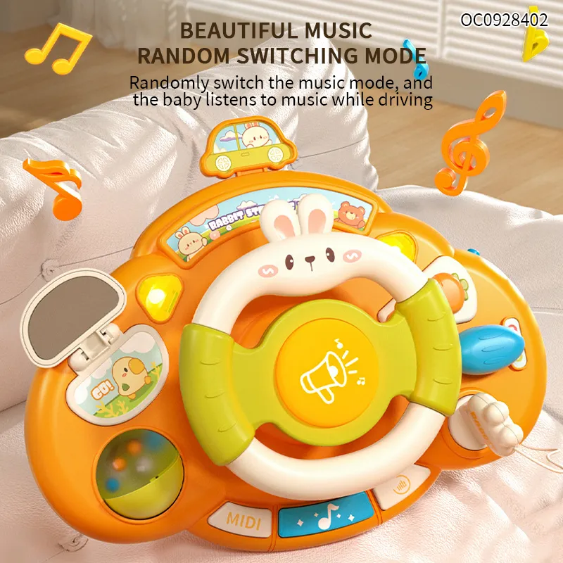 Montessori Custom Classic Interesting Kids Electronic Toys Steering Wheel Games for Baby