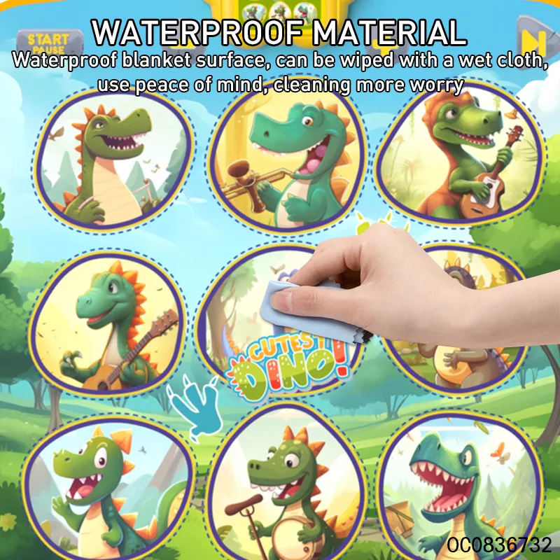 Hot Selling Kids Wholesale Light up Dance Challenge Floor Carpet Mat Activity Play Mat