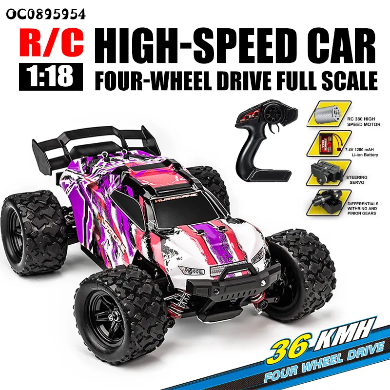 1: 18 Model off Road Vehicle Racing Car Display Drift Toys with Remote Control High Speed RC Cars Wholesale