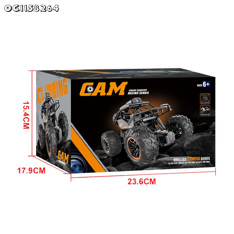 WiFi Connect Climbing Mobile Phone RC off Road Remote Control 1: 24 Scale Alloy Models Car with Camera for Kids