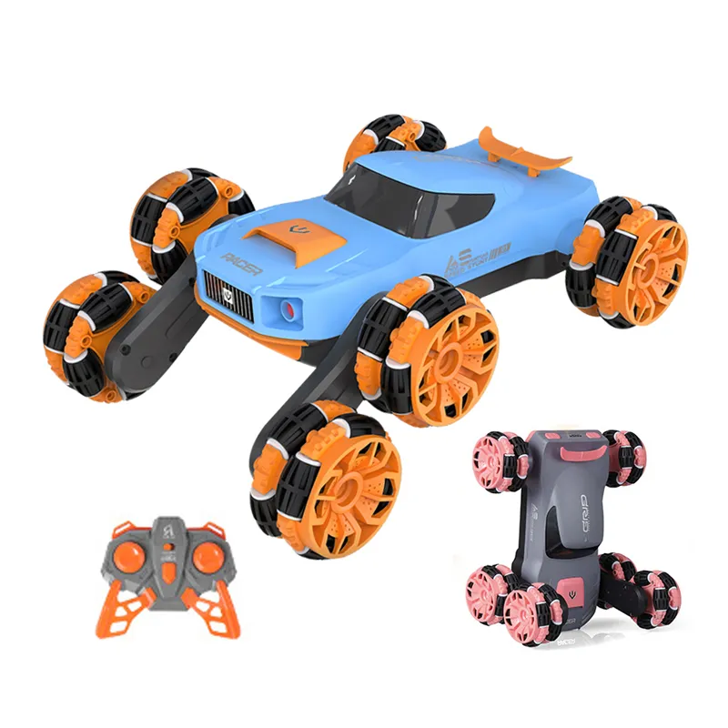 6 Wheels Twist 360 Degres Stunt Rolling Racing Remote Control Stunt Toy Car for Kids