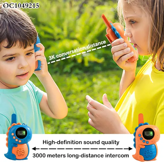 Portable Wireless Handheld Interphone Interactive Plastic Dinosaur Walkie Talkie Child Toy Electric for Kidchildren