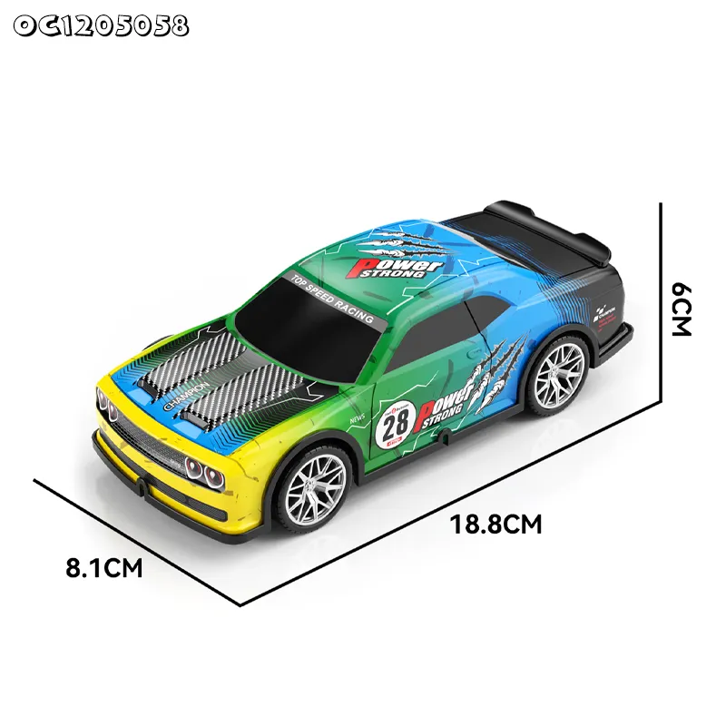 1: 22 Scale Model 360 Degree Drifting Children Kids Remote Control Electric Big Toys Car with LED Light