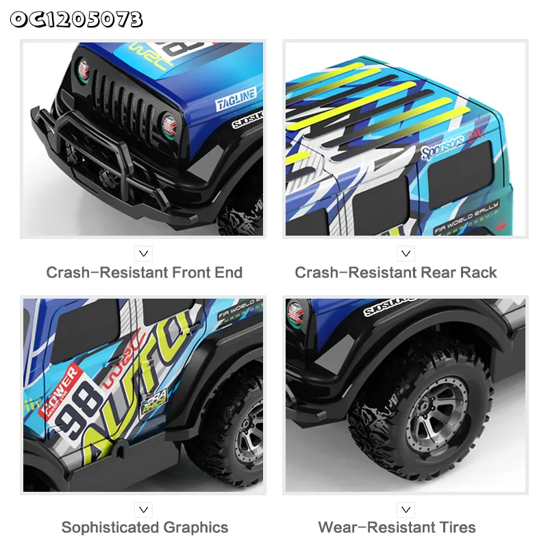 Large Size RC Race off Road with LED Light for Kids Drift Games with Remote Control Wholesale Toys Cars
