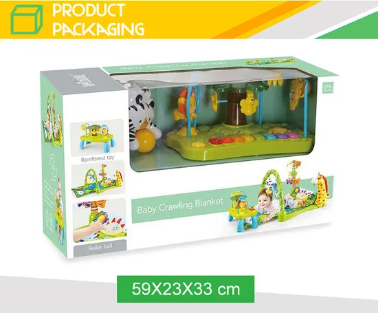 Hot Selling Baby Giraffe Doll Creative Activity Fitness Toys Crawling Training Musical Keyboard Mat