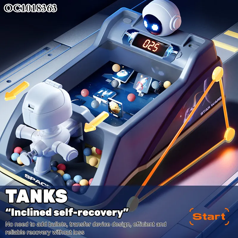 Indoor Desktop Paint Ball Guns Games Electronic Target Shooting Paintball Games with 40PCS Balls Toy for Boy Child