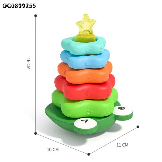 Hand Eye Coordination Stacking Rings Blocks Game Roly-Poly Baby Toys 1-3 Years
