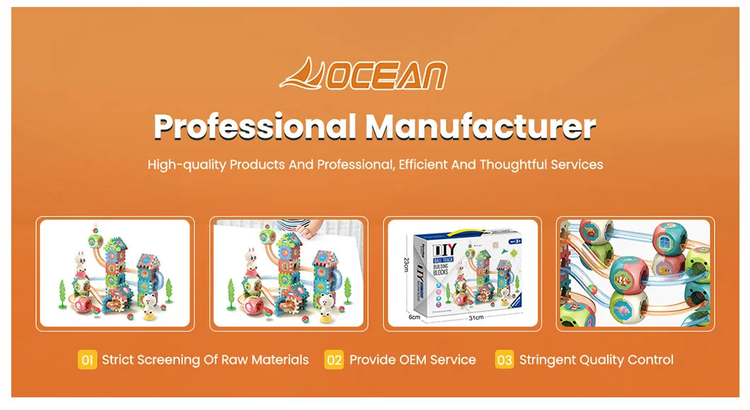 OEM Customized Interactive Kids Marble Maze Run Building Blocks for Children's Education