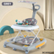 Anti Rollover Sit to Stand Walking Learning High Quality Foldable Multifunction New Baby Walker Round Car with Wheel Music Liqht