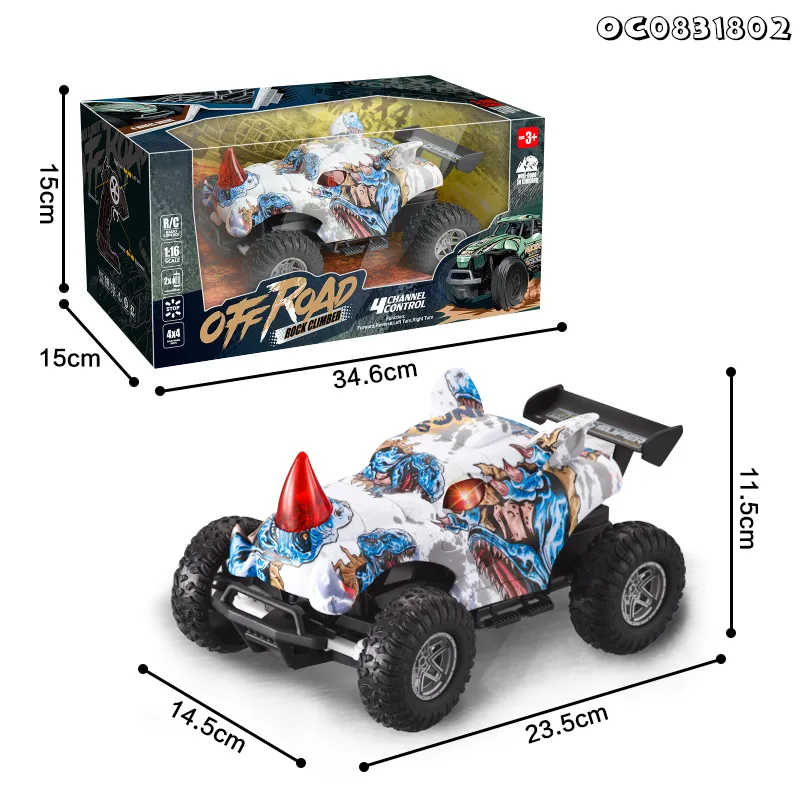 RC 4WD Racing High Speed off Road Remote Control Drift Toys 1: 16 with LED Light Race Sports Car
