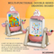 Custom Early Education Brain Development Colorful Toddler Double Sided Toys Drawing Block Puzzle Board DIY Color Geometric Game