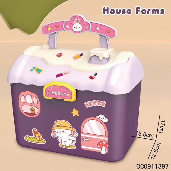 Plastic Girls Beauty Playing Set Fashion Toys Beautiful Lovely Girl for Kids