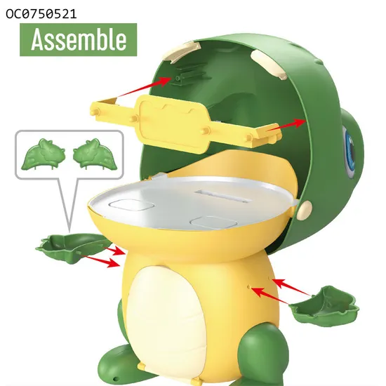 Wholesale Cartoon Dinosaur Design Hamburger Plastic Toy Fast Food Kitchen Plastic Children House Play Gift Set Toys