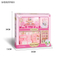 Wholesale Mini Plastic Kitchen Play Sets Pretend Cooking Afternoon Tea Break Kids Pink Simulation Dessert Cake Toys for Girl